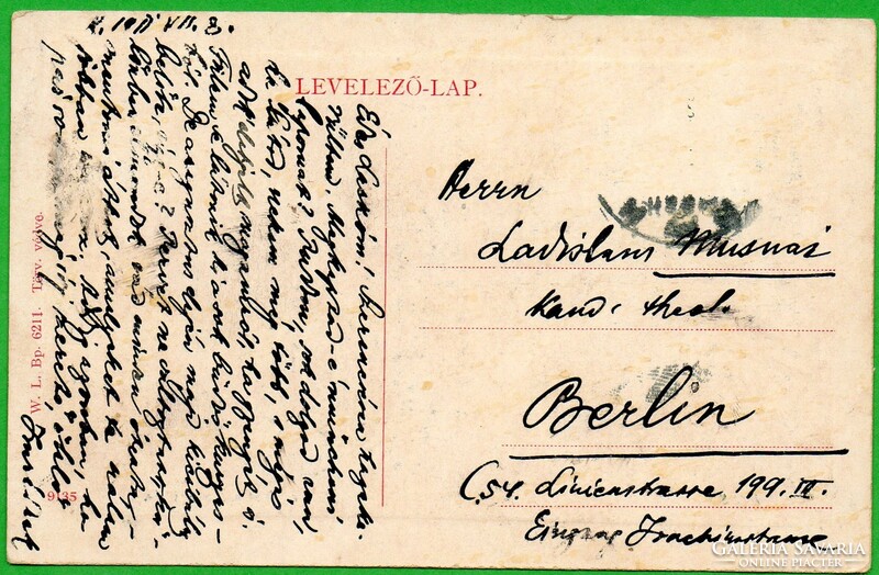 230 --- Futott képeslap  1911  Kassa