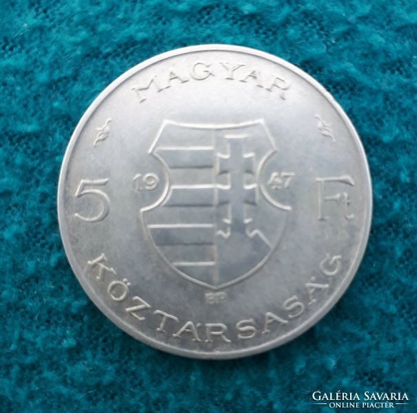 Kossuth ezüst 5 forintos 1947