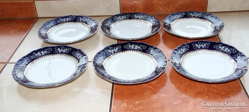 Zsolnay pompadour cake plate 6 pieces 5.