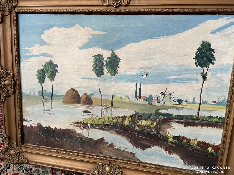 Old signed painting