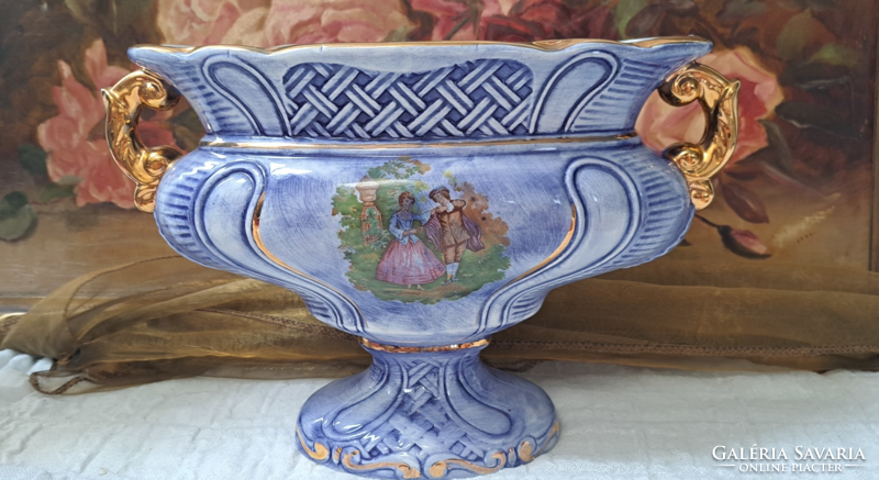 Italian scenic ceramic Caspova vase