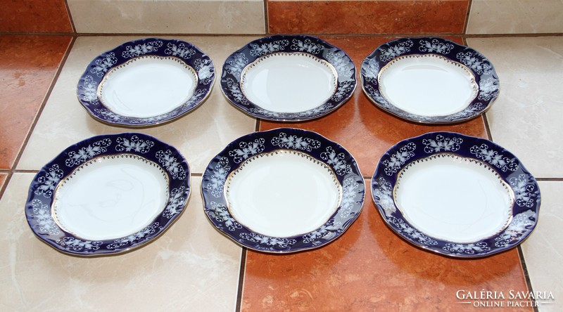 Zsolnay pompadour cake plate 6 pieces 5.