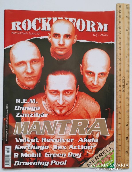Rockinform magazin #125 2004 Mantra Green Day Karthago Drowning Pool Akela Zanzibár REM Mobil Omega
