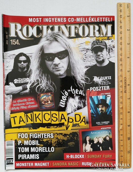 Rockinform magazin 07/11 Tankcsapda Apocalyptica Tankian Helloween Révész Foo Fighters Republic