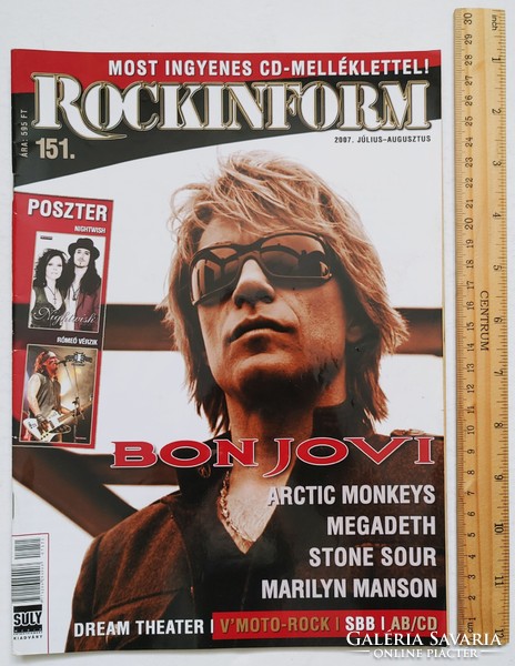 Rockinform magazine 07/7 bon jovi nightwish romeo bleeds dream theater lgt manson megadeth mcr