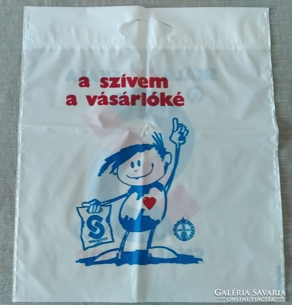 Retro Skála nejlontáska nejlonszatyor szatyor reklámtáska