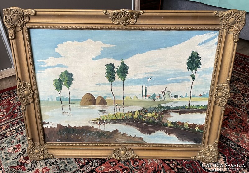 Old signed painting