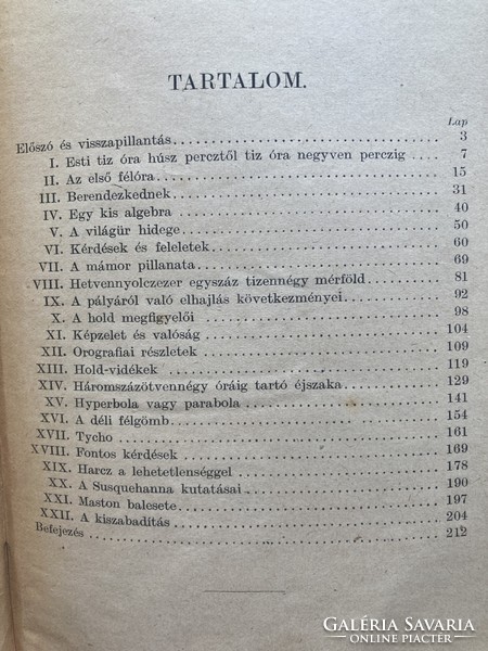 Verne: Utazás a hold körül / antik, gazdagon illusztrált ritka kiadvány 1923-ból