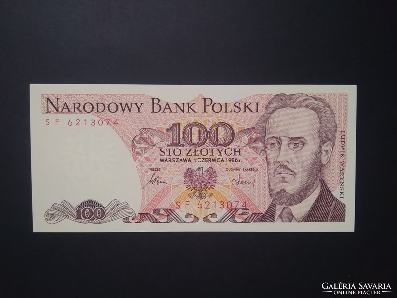 Poland 100 zlotych 1986 unc