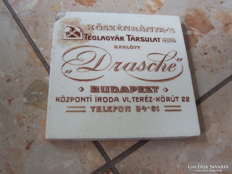 Collector's rarity !! Drasche tiles are a piece of the past