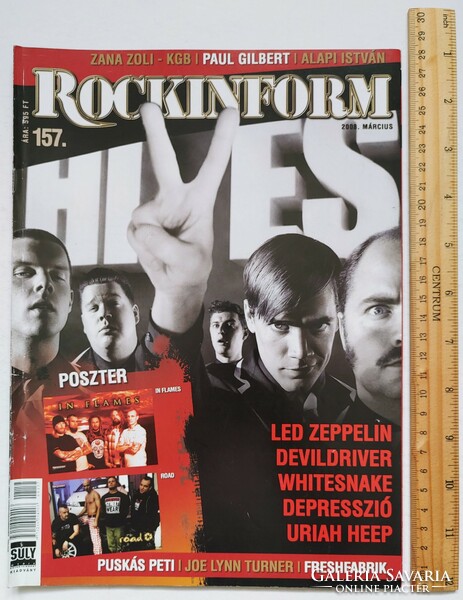 Rockinform magazin 08/3 Hives Tunyogi Péter KGB Depresszió Road Flames Whitesnake Kékkői Laux