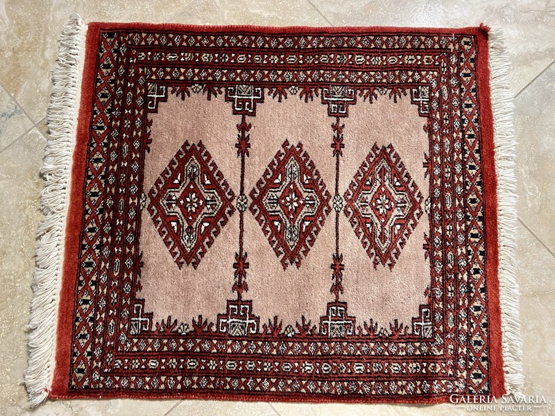 Pakistan bokhara 3ply carpet 75x62cm