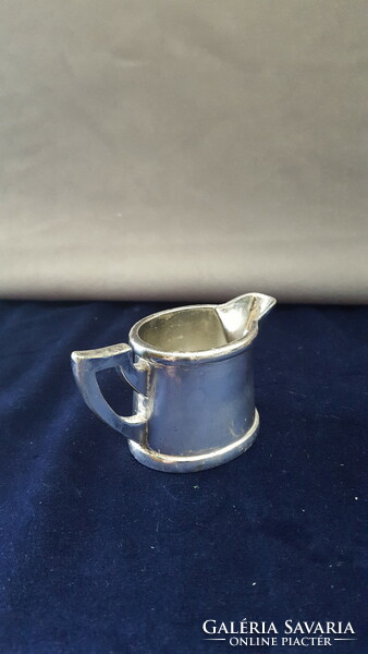 Antique Hermann silver-plated spout marked, numbered 00, with emblem