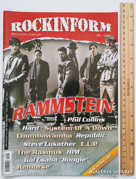 Rockinform magazin #136 2005 Rammstein Phil Collins ELP System Down Road Tirpunk Remorse HIM Rasmus
