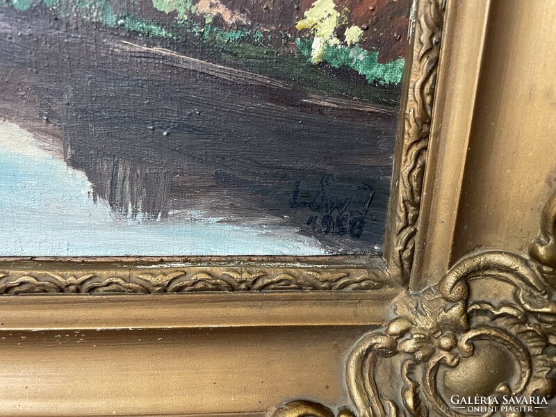 Old signed painting