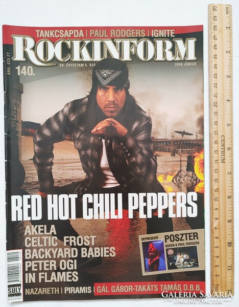 Rockinform magazin #140 2006 Red Hot Chili Peppers Queen Depresszió Sepultura In Flames Backyard Bab