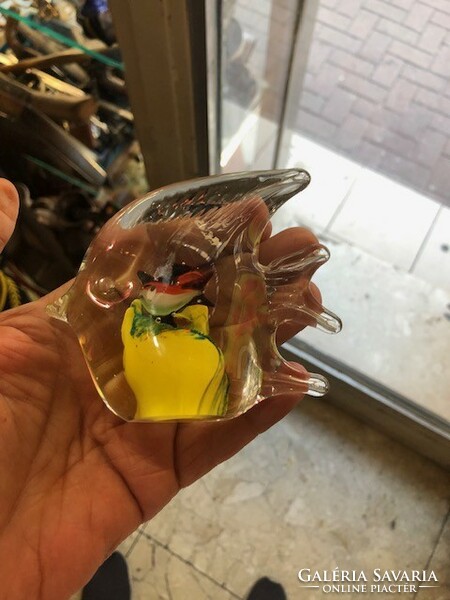 Murano glass fish, paperweight, 10 cm high.