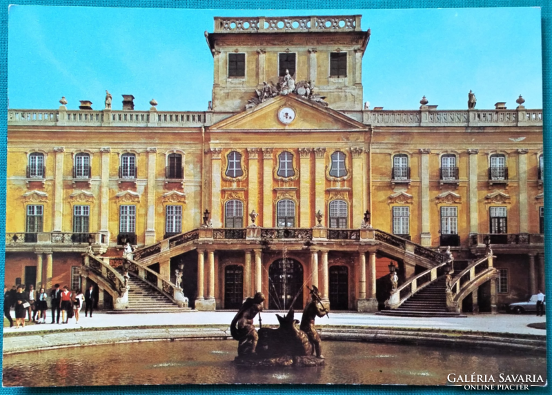 Fertőd, castle, postcard, 1977