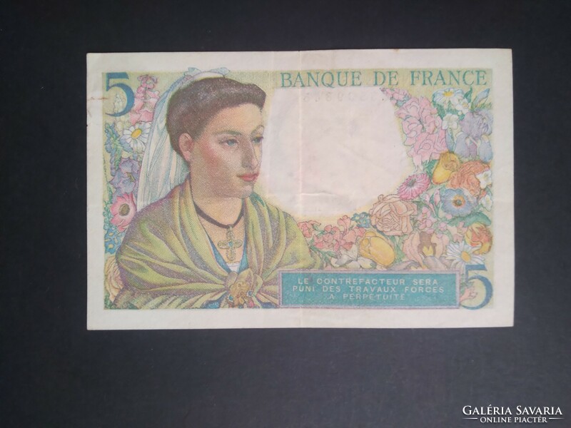 Franciaország 5 Francs 1943 VF