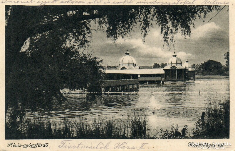 C - 025 used Hungarian postcard Hévíz spa 1940