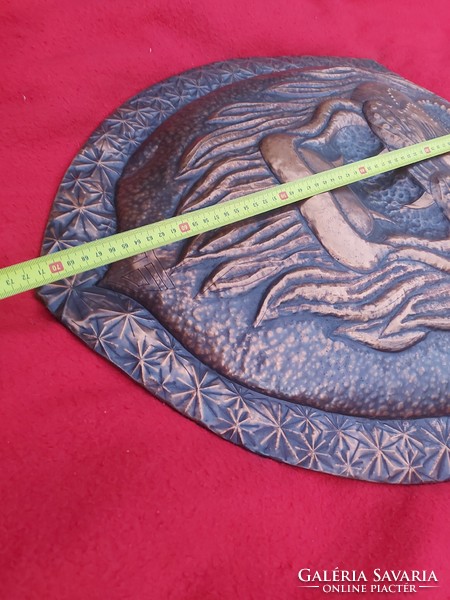 Large copper shield, sword