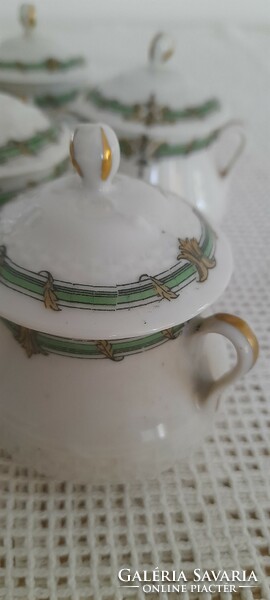 6 limoges sauce holders with lids