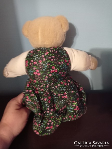30 Cm teddy bear in a nice dress