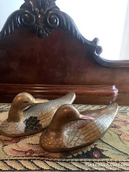 A wonderful bronze duck