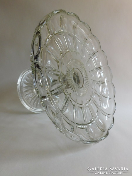 Antique glass bowl with base