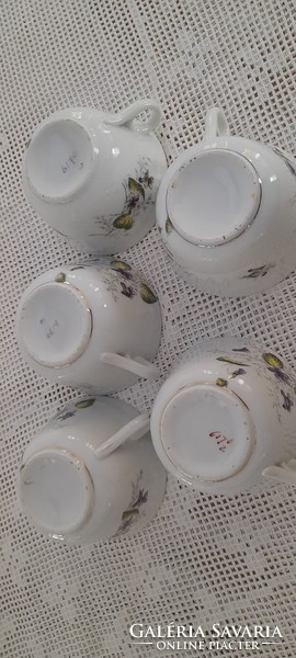 Violet thick tea cup