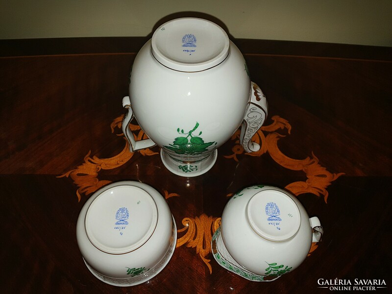 Herend Green Appony tea set