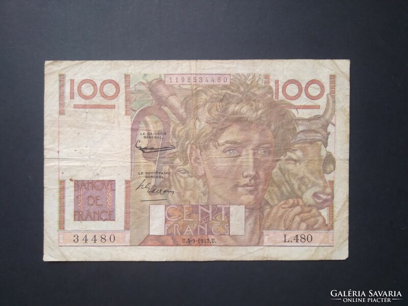 Franciaország 100 Francs 1952 F