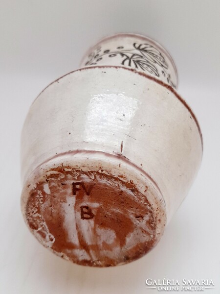 Old ceramic vase, marked