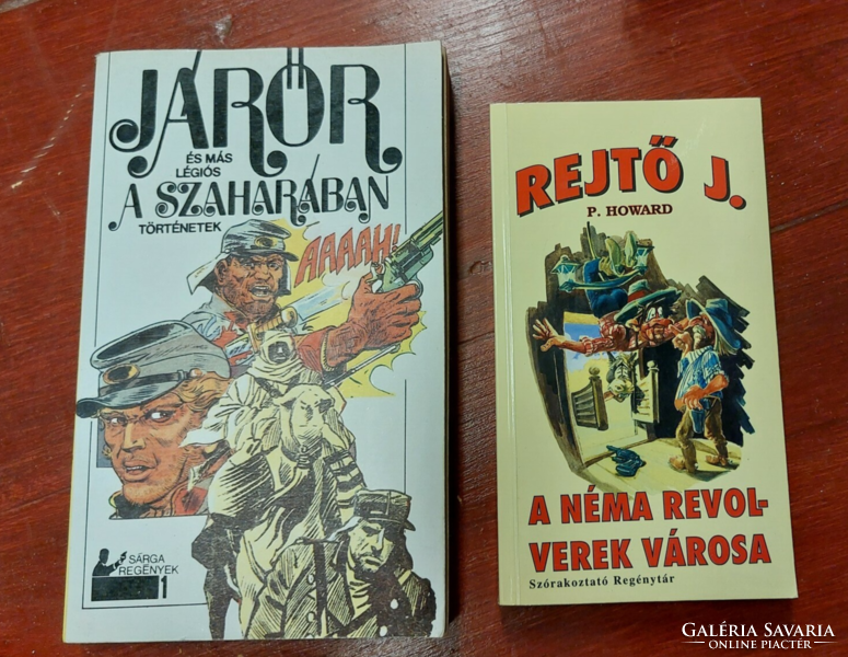 Jenő Rejő p. Howard is the city of silent revolvers, a patrol in the desert - 2 books for sale in one