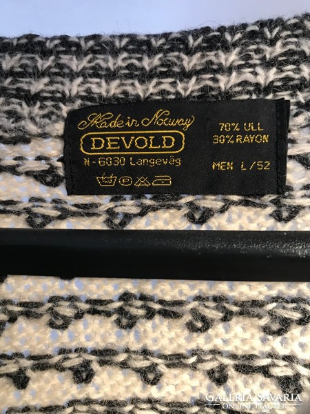 Vintage DEVOLD norvég pulóver