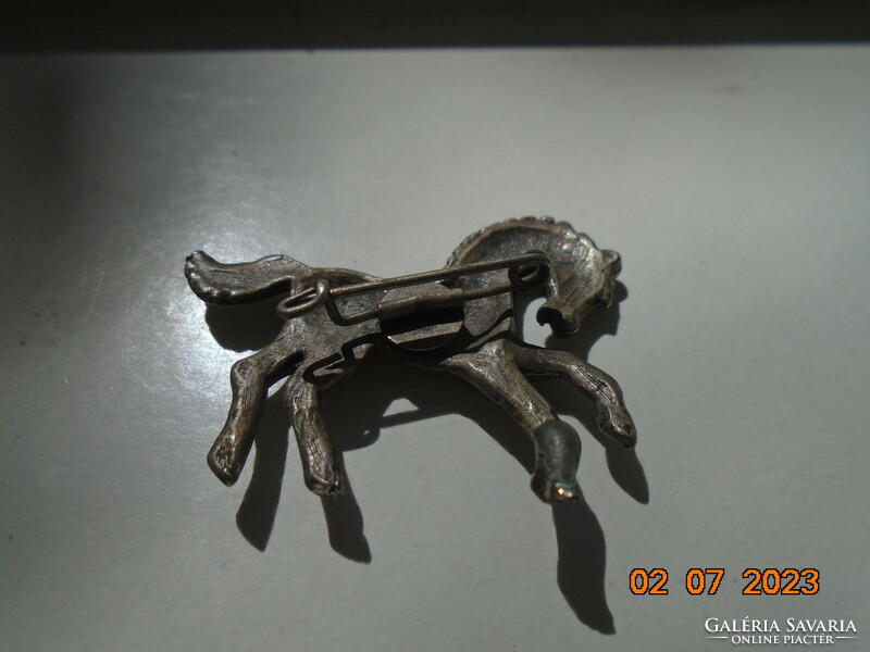 William sturt horse hand made pewter cast brooch