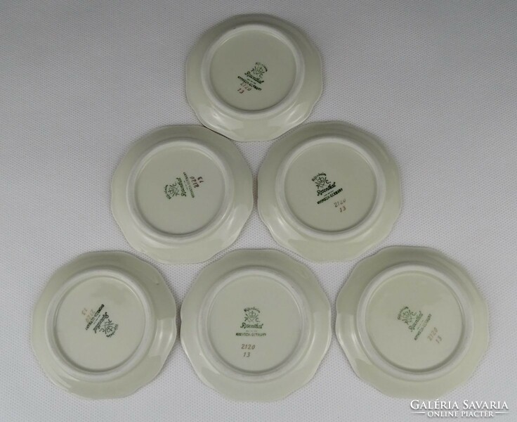 1N368 Régi jelzett kisméretű Rosenthal porcelán kistányér tálka 6 darab
