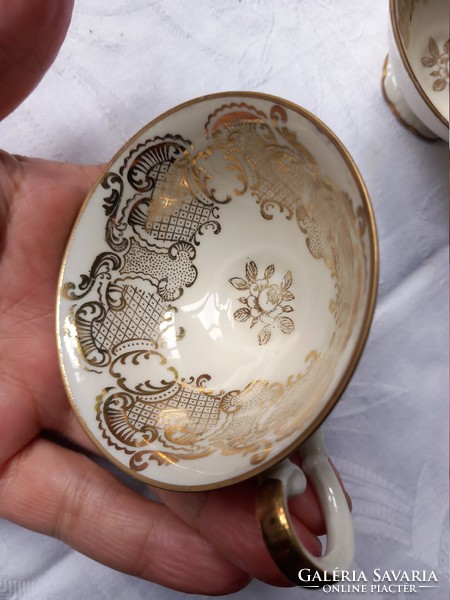 2 Bavarian Seltmann Vohensrtauss (German) mocha cups collector's items