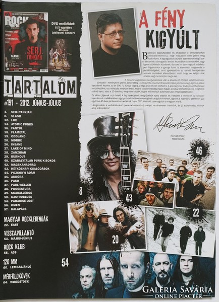 Rockinform magazin 12/6 Serj Tankian Slash Leander Shikari Paradise Lost Ramones Linkin Fanyúl Lux