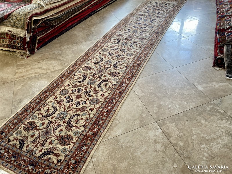 Iran Tabriz perzsaszőnyeg 370x76cm