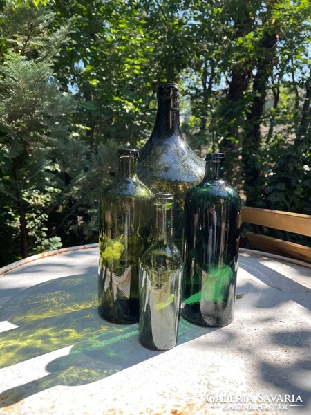 Zöldek, Zöld üvegek, palackok, Igmándi üveg, „zöld csendélet”, dekoráció