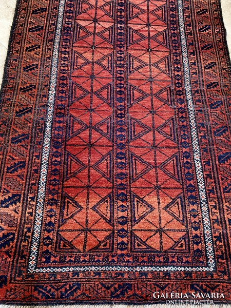 Antik különleges afgan szőnyeg 313x134cm