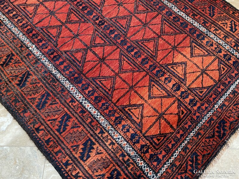 Antique special afghan carpet 313x134cm