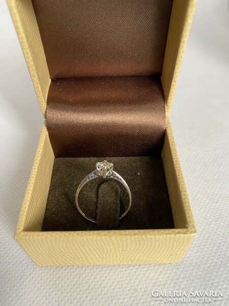 Beautiful white gold diamond solitaire ring
