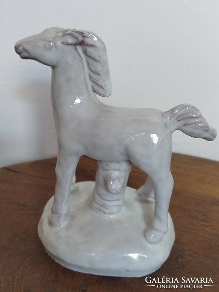 Cser Jolán applied art ceramic horse foal figure