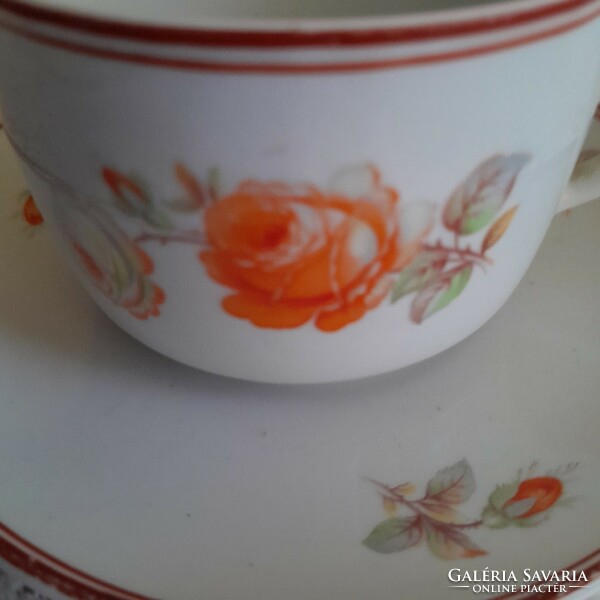 Zsolnay tea cup with shield brush