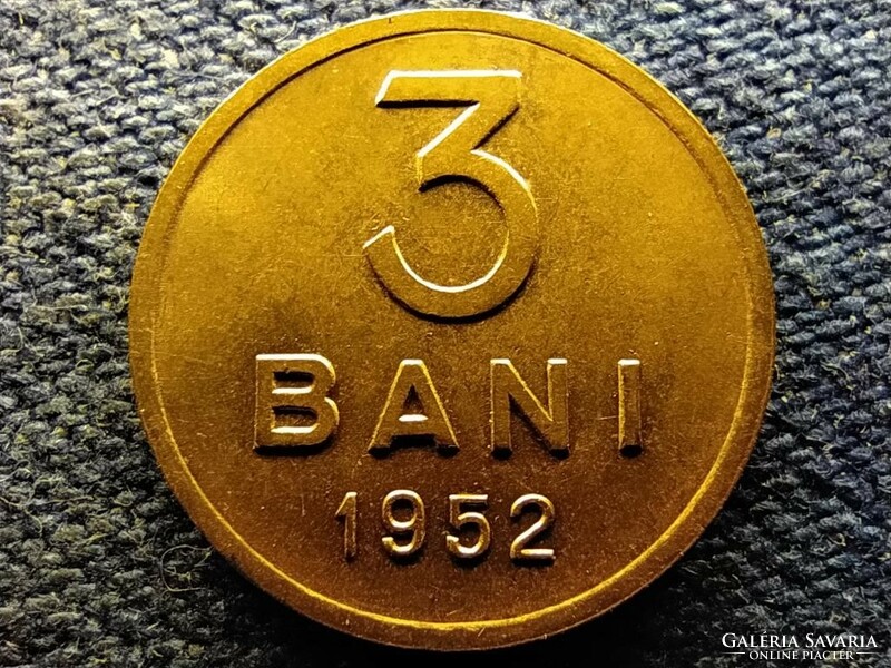 People's Republic of Romania (1947-1965) 3 bani 1952 (id66425)
