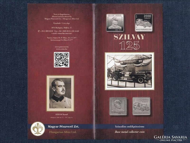 For the 125th anniversary of the birth of Kornél Szilvay 2000 HUF 2015 brochure (id77887)
