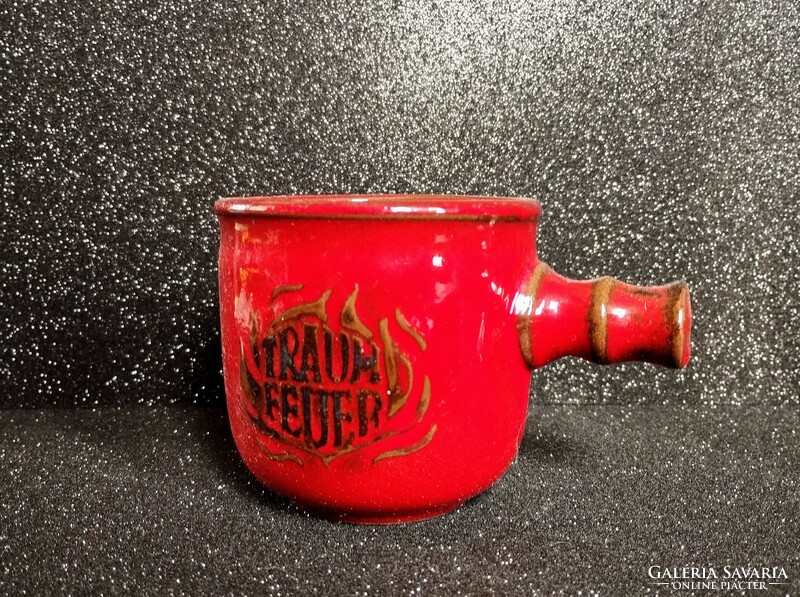 West German traum feuer ceramic spiced rum mug