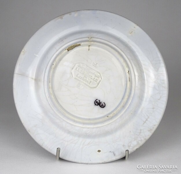1N381 Antik August Nowotny Altrohlau karlsbadi porcelán falitányér 19 cm